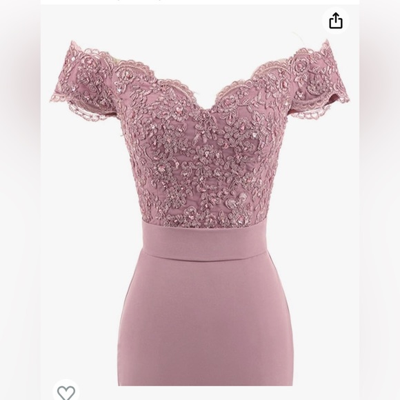 Black Long Cocktail Dress - Picture 6 of 6